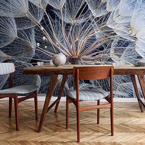 Muralo Vinyl Glatte FOTOTAPETE Blumen Pusteblume Flora Optik Tapete Wandtapeten 135 x 90 Wohnzimmer Schlafzimmer Moderne Wandbilder XXL Wand Dekoration Br.135xHö.90