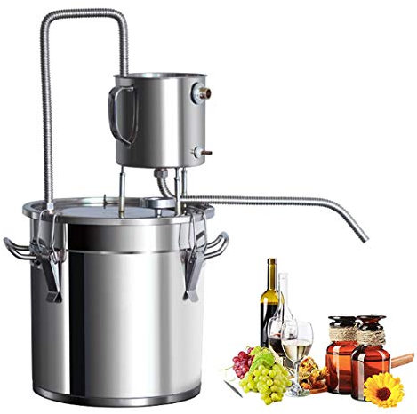 L Cloud Moonshine Still Stainless Steel Denatured Alcohol Canning Kit Ethanol Vodka Still Water Distiller Home Brewing Kit,12L