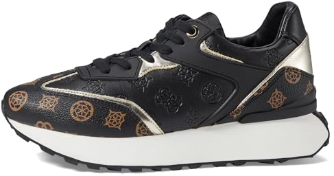GUESS Femme Luchia Basket, Noir/Multicolore, 40 EU