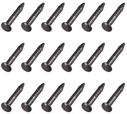 METALLIXITY Petit Clous (1.2x8mm) 200Pcs Laiton Minuscule Matériel Clous - pour Ménage Menuiserie, Noir