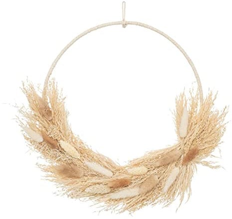 Atmosphera - Kranz aus Trockenblumen - D34 cm - Beige 1