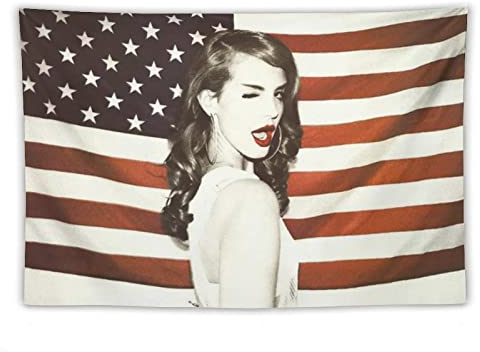 EAGLEG Lana Wandteppich Del Rey Flagge Druck Wandbehang Decke Polyester Stoff Dekoration für Häuser, Schlafsäle und Wohnungen
