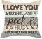 Cariwotan Brauner Kissenbezug mit Aufschrift I Love You A Bushel and A Peck & A Hug Around The Neck, dekorativer Kissenbezug, für Stuhl, Sofa, Bett, Heimdekoration, Baumwollleinen, quadratisch, 45,7