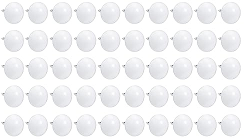 QUARKZMAN 11x17mm Muebles Tapicería Clavos x 100uds Redondo Cabeza Decorativas Tachuelas Pulgar Pulsadores para Muebles Bricolaje Decorativos, [Blanco, Plateado Tono]