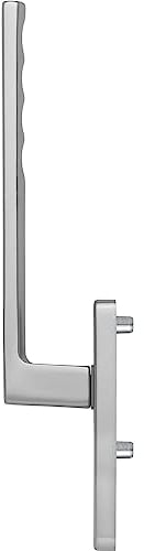 HOPPE 11598633 Edelstahl Effekt Hebeschiebetürgriff Toulon außen PZ, Länge 253, Aluminium