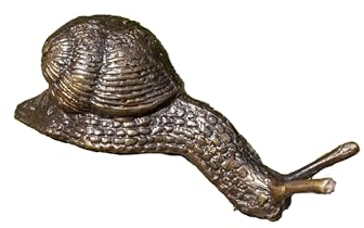 IDYL Bronze-Skulptur Schnecke klein nach unten