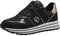 Tamaris Damen Low-Top Sneaker, Frauen Halbschuhe,Wechselfußbett,Freizeit,sportlich,Halbschuhe,straßenschuhe,Strassenschuhe,Black/Gold,36 EU