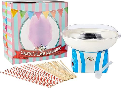 Lickleys Electric Candy Floss, Cotton Candy Making Machine with Sticks (Machine Only, No Flavoured Sugars Included)