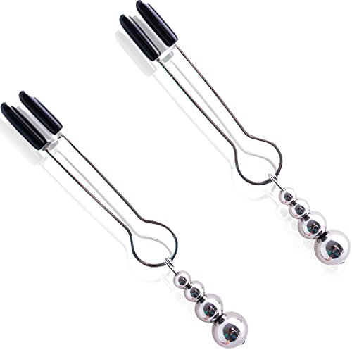 Pince teton Longueur 10cm Couleur Argent Sex Toy en Métal pour Jeux Érotiques Boules Décoratives pince teton sexuelle Jouet Intime Sexuel bdsm sexe hard séduction jouet FOPS I06-5