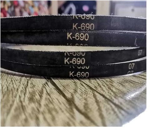 URAGER Antriebsriemen 2 Stücke K690 K660 V-gürtel Dreieck Gürtel Antriebsriemen Für Bohrmaschine Industrielle Landwirtschaftliche Ausrüstung Keilriemen (Größe : K690)