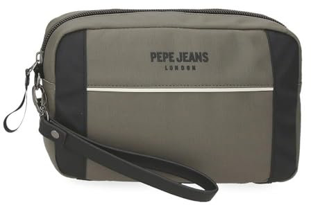 Pepe Jeans Dortmund Bolso de Mano Verde 24,5x15x6 cms Poliéster 2,21L by Joumma Bags