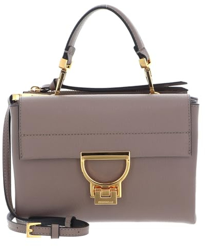 Coccinelle Arlettis Handbag Grainy Leather Warm Taupe
