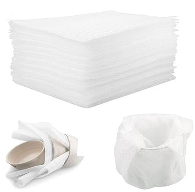 50Pcs Cushion Foam Sheets,12 x 16 Inch Safely Wrap to Protect Dishes, Glasses, Plates and Fragile Items for Moving Boxes,White