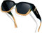 KANASTAL Surlunettes de Soleil Polarisées Homme et Femme Sur Lunettes de Soleil Carrée Protection UV400 Lunettes Verre Noir Monture Dégradée Bleu-marron