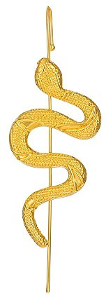 Vintage Snake Wrap Crawler Piercing Earrings for Women Unisex Gold Plated Boho Charm Snake Ear Cuff Punk Bohemian Twisted Animal Climber Piercing Hook Earrings Halloween Easter Jewelry
