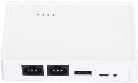 USB 2.0 Netzwerkdruckerserver, Weiß 480 Mbit/s 10/100 Mbit/s LAN Bridge USB WiFi Home Print Server für 4 Drucker