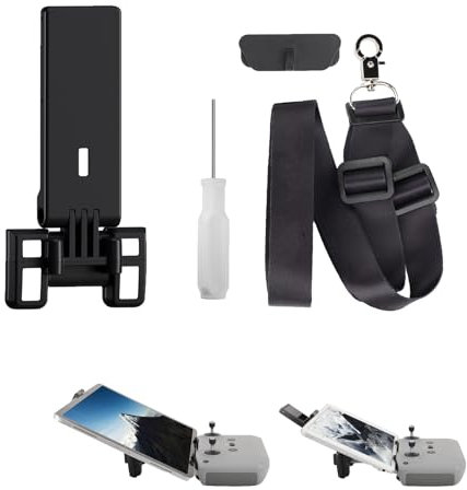 CERFFOOL Faltbare Tablet-Halterung für DJI RC-N3/N2/N1 für DJI Flip/Neo/AIR 3S/Mini 4 Pro, Schnellverschluss, verstellbar, tragbar, Tablet-Halterung mit Umhängeband, Zubehör für Fernbedienung