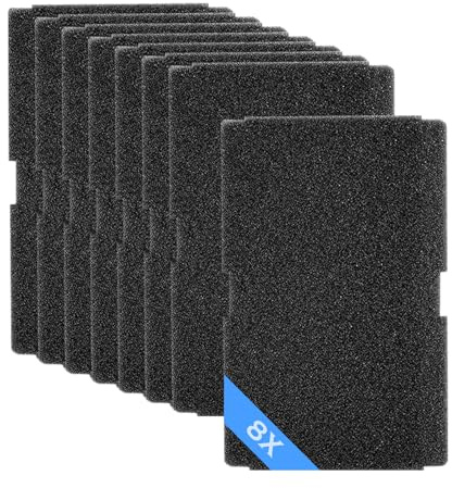 8 Pezzi Filtro Asciugatrice Spugna ad Alta Densità Filtro | Buona Penetrazione Asciugatrice Adsorbimento Efficace per Pulizia Giornaliera Purificazione Dell'aria