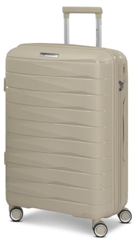 Franky Check-in Koffer für Damen und Herren | großer XL Trolley 49 x 28 x 74 cm aus hochwertigem, leichtem Polypropylen Material | Erweiterbar & TSA-Schloss| London Serie