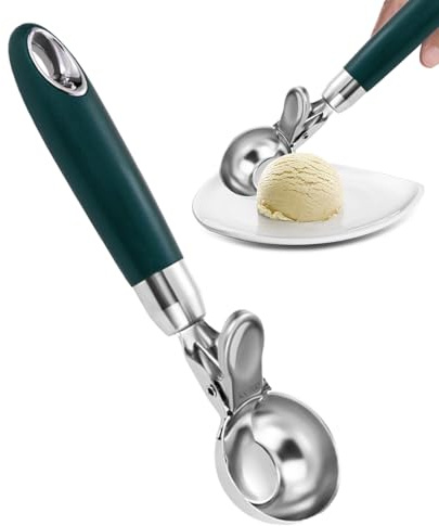 Hogvinnatil Eislöffel | Robuste Eiskelle | Schaufel aus Edelstahl 304 mit ergonomischem Griff zum Portionieren von Obstbällen und Mousse