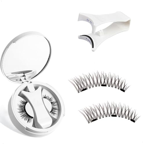 SanKristo Kit de Cils Magnétiques avec Applicateur, Cils Magnétiques Réutilisables pour un look Naturel, sans Colle, Cils Artificiels Confortables et Sûrs pour Femmes (Style K8)