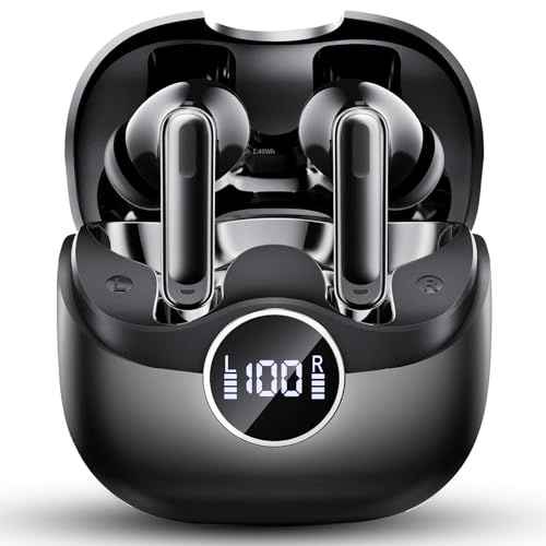 ANC In Ear Kopfhörer Bluetooth Noise Cancelling, 2026 Bluetooth 5.4 Kopfhörer mit -45 dB ANC, Adaptive Geräuschunterdrückung, Kopfhörer Kabellos Bluetooth mit 6-Mic KI Klarer Anruf, IP7, 40H Spielzeit