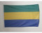 AZ FLAG - Drapeau Gabon - 45x30 cm - Pavillon Nautique Gabonais Spécial Bateau Et Extérieur En Maille Bloquée Avec Anneaux Plastiques Intégrés - 30g