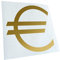 Kiwistar - Autoaufkleber - Gold - 10x10cm Eurozeichen - Eur Euro Symbol - Heckscheibe Auto Aufkleber wetterfest für Kfz LKW Mofa Truck - Sticker außen selbstklebend Tuning Zubehör für Fenster