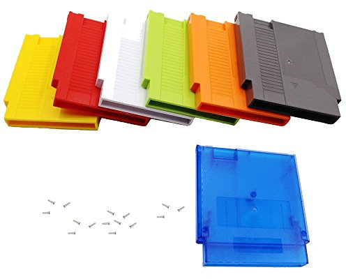 7 pcs juego láser carcasa 72 pines 8 bit tarjeta, diseño de Nintendo NES con 3 tornillos de repuesto