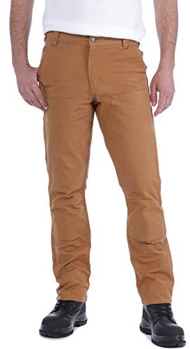 Carhartt Herren Rugged Flex® Straight Fit Duck mit verstärkter Vorderseite, Braun, W33/L34