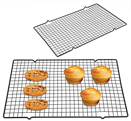 Rejillas de enfriamiento de Acero Inoxidable para Hornear Bandeja Antiadherente Resistente para cocinar para Asar Bandeja Segura para Horno para Asar