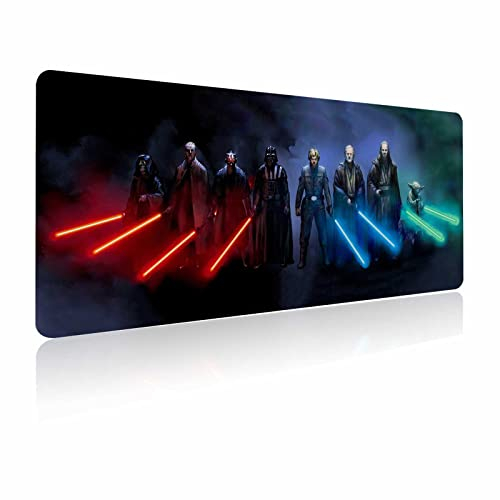 Extra Large Gaming Mouse Pad Custom Mousepad with Non-Slip Rubber Base,Stitched Edges Mouse Mat,Washable Desk Pad,Portable Computer Keyboard & Mice Combo Pads 31.5x15.7 Inch