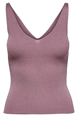 JDY Damen JDYNANNA S/L KNT NOOS Top, Wistful Mauve, XL