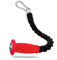 THEFITGUY Ergonomic Single Grip Tricep Rope Cable Attachment, Comfort Non-Slip Grip, Reducing Wrist Pressure and Skin Rubs, Easy to Clean, Gym Pull Machine Accessory, 16.5” Length, Snap Hook Included