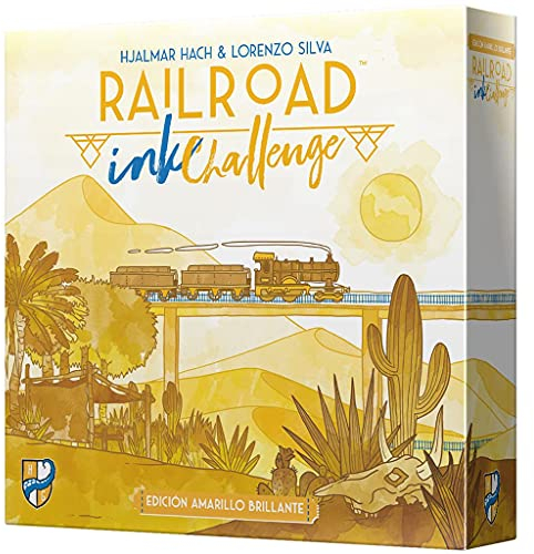Horrible Games Railroad Ink: Gelbe Ausgabe - Spanisches Brettspiel für 1-6 Spieler ab 8 Jahren