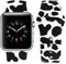 Vozehui Armband Kompatibel mit Apple Watch Armband 42mm 44mm 45mm 49mm für Damen Herren, Ersatz Sportband aus weichem Silikon mit Milchkuh Kompatibel mit iWatch Serie SE 9 8 7 6 5 4 3 2 1