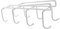 Gittcoll Iron Mug Holder 8 Hooks Under Cabinet Tea Cup Hanging Rack No Drilling Metal Coffee Mug Drying Organizer Kitchen Utensils Storage, Fit for 0.98 Inch/2.5 cm Thickness Shelf (White)
