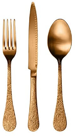 24 pcs cutlery set BETTY (Copper mat)
