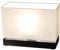 alfalux Tischlampe JLN11D aus Holz Retro Nachttischlampe für Schlafzimmer Babyzimmer Wohnzimmer Kaffeetisch (WEIß PVC)