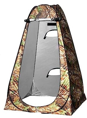 NTEK Portable Popup Changing Room Tent, Privacy Shelter Tents for Outdoor, Collapsible and Lightweight, Tent Suitable for Changing, Dressing, Toilet, Rain Shelter For Camping & Beach (LEAF CANO)