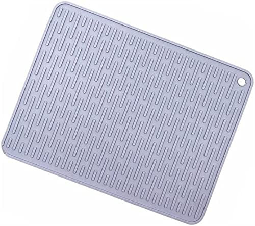 Sets de Table de Salle à Manger, Sets de Table, Sets de Table en Silicone, résistants à la Chaleur, Vaisselle, Lave-Vaisselle, Tasse, Coussin, Plateau de Vaisselle (Couleur : Rosso) (Color : Dark GRE