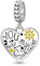 GNOCE Charm Anhänger You are my sunshine Herz Anhänger aus 925 Sterling Silber passend Armband/Halskette für Frauen Mädchen Geschenk