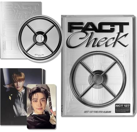 NCT - 5TH ALBUM [Fact Check] (Storage Ver.) Case R + Photobook + Postcard + Photocard + 2 Pin Badges + 4 Extra Photocards