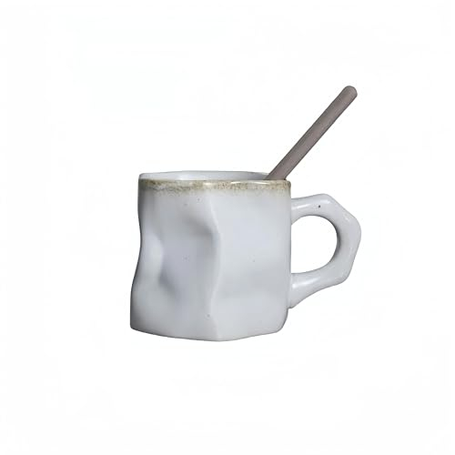 KOSTEN Taza De Café De Cerámica Gruesa Taza De Café De Cerámica De Gran Capacidad Taza De Agua De Cerámica-Blanco-280 Ml