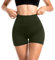 Sanpetix Sports Shorts Damen, High Waist Blickdicht Leggings Shorts für Damen Armeegrün 1 Pack LXL
