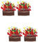 UPKOCH 4 Stück Mini-simulationsblume Blumendekor Außendekorationen Hausdekoration DIY-verzierung Botanisches Mini-topfblume Anlage Draussen Künstliche Bambus