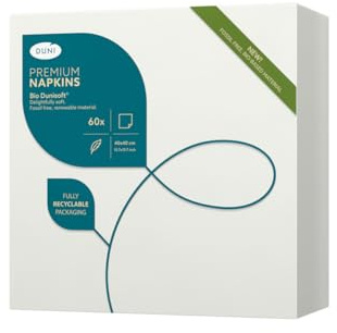360 Bio Dunisoft® Servietten 40 x 40 cm Weiß