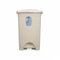 BigBuy Home Poubelle à pédale beige en plastique 50 l (3 unités)