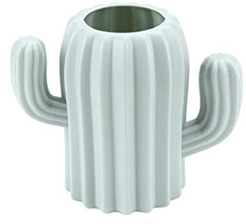 HUANIZI For Creative Cactus Desktop Pencil Pen Holder Container Brush Pot School Office Pen Holder Black, Green