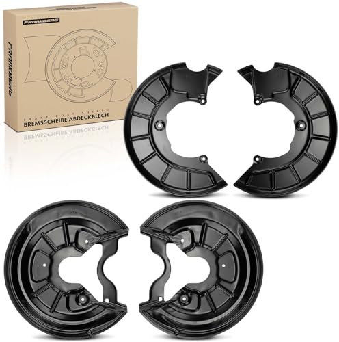 Frankberg 4x Ankerblech Bremsscheibe Vorne Hinten Kompatibel mit A3 8P1 1.2L-2.0L 2003-2012 Golf V 1K1 1.4L-2.0L 2003-2008 T.o.u.r.a.n 1T1 1T2 1.4L-2.0L 2003-2010 Replace# 1K0615311F